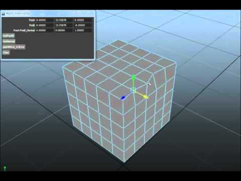Maya　Python Scripts　直線