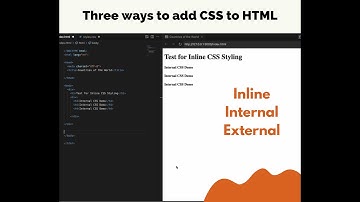 3 ways to add CSS to HTML | Beginner