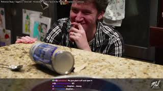 Over 6 minutes of @stephenplays struggling to open a tube of cinnamon rolls