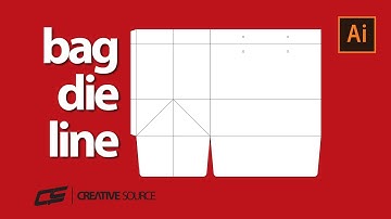 How to create bag die in Adobe Illustrator | Bag Die line | Creative Source 2011