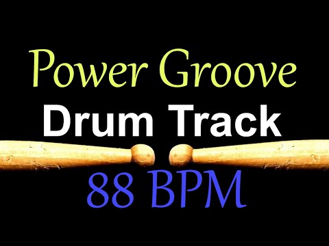 power-groove-88-bpm-drum-beat-rock-drum-track-for-bass-guitar-backing-#367