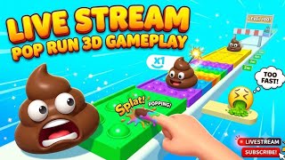 Pop run 3d level 2💩😋🤮🤢#poprungame #poprun3dgameplay #gaming #games #gamply screenshot 5
