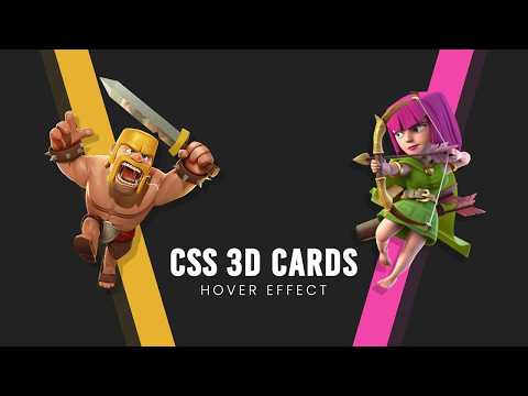 CSS 3D Card Hover Effects