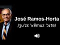 🇹🇱 How to pronounce José Ramos Horta