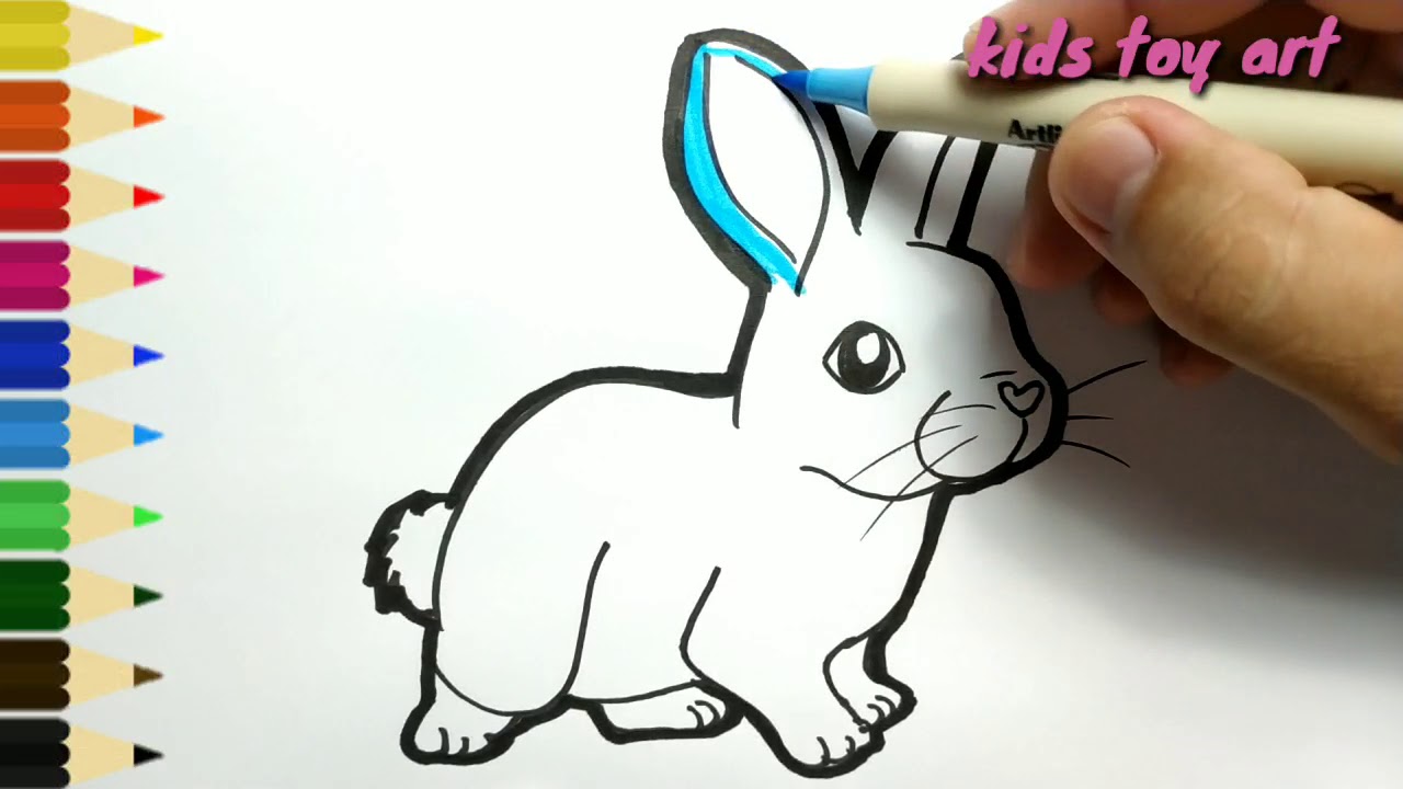 Do you like the little white rabbit who loves carrots? 😘#drawingtutor... |  TikTok