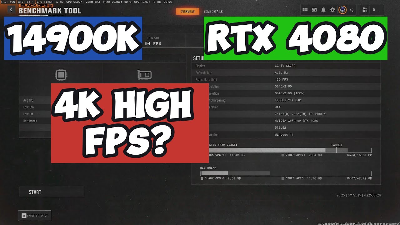 COD Black Ops 6 Benchmark | RTX 4080 + i9-14900K 💥 Ultra Settings ...