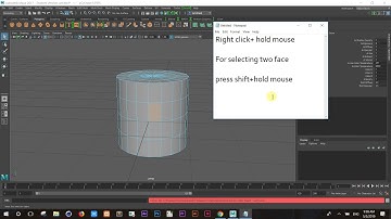 Vertices, Select faces and line in Maya 3d