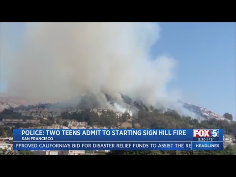 2 Teens Admit To Starting Sign Hill Fire In San Francisco, Police Say