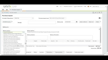 How to raise a Requisition in the ERP