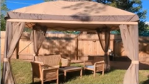 Yaheetech 11x11 Pop Up Gazebo Outdoor Canopy Shelter, Instant Patio Gazebo Sun Shade Canopy Tent