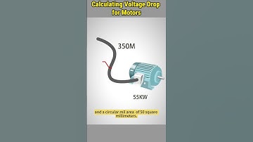How to Calculate Voltage Drop for Motors #howto #motor #voltagedrop #calculation