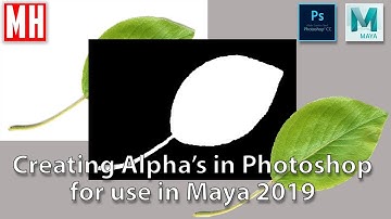 Create Alphas easily in Photoshop for use in Maya 2019