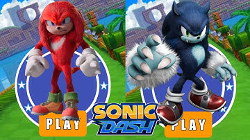 Sonic Dash Prime Characters : Movie Knuckles 🆚 Werehog Sonic