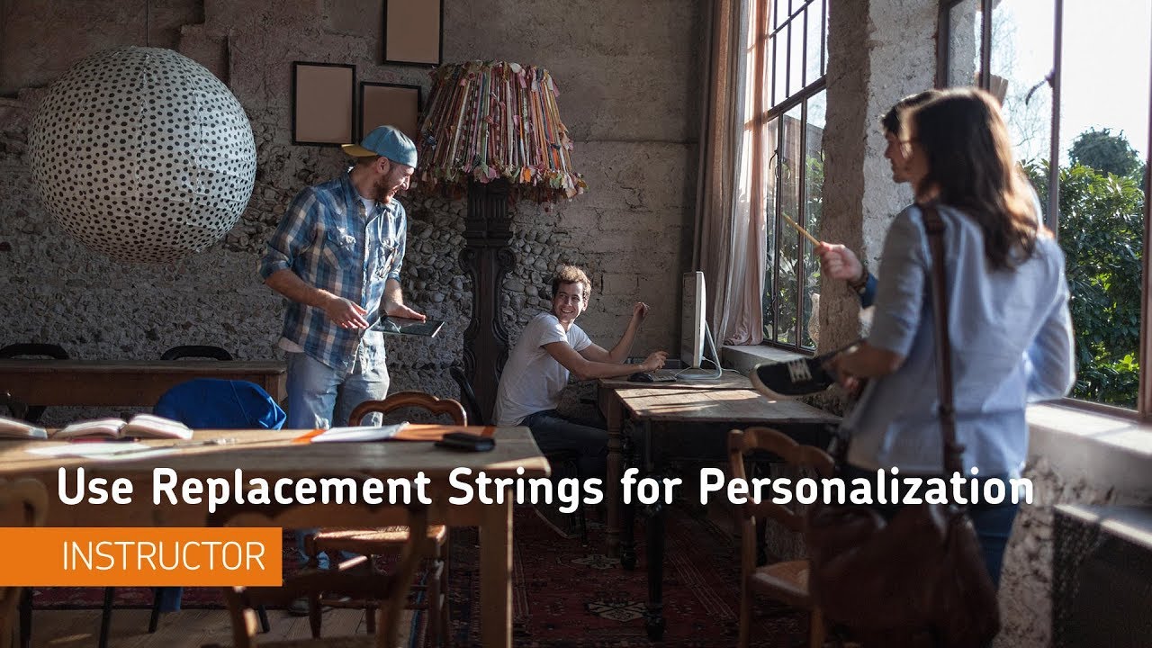 Teaching Tips - Use Replacement Strings for Personalization ...