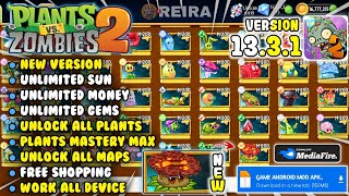NEW!! PLANTS VS ZOMBIES 2 MOD APK V13.3.1 - Unlimited Money, Gems, Sun & Unlock All Plants Max Level screenshot 2