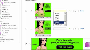 Joomla ecommerce Product Manager | Manage Products Joomla Shopping Cart