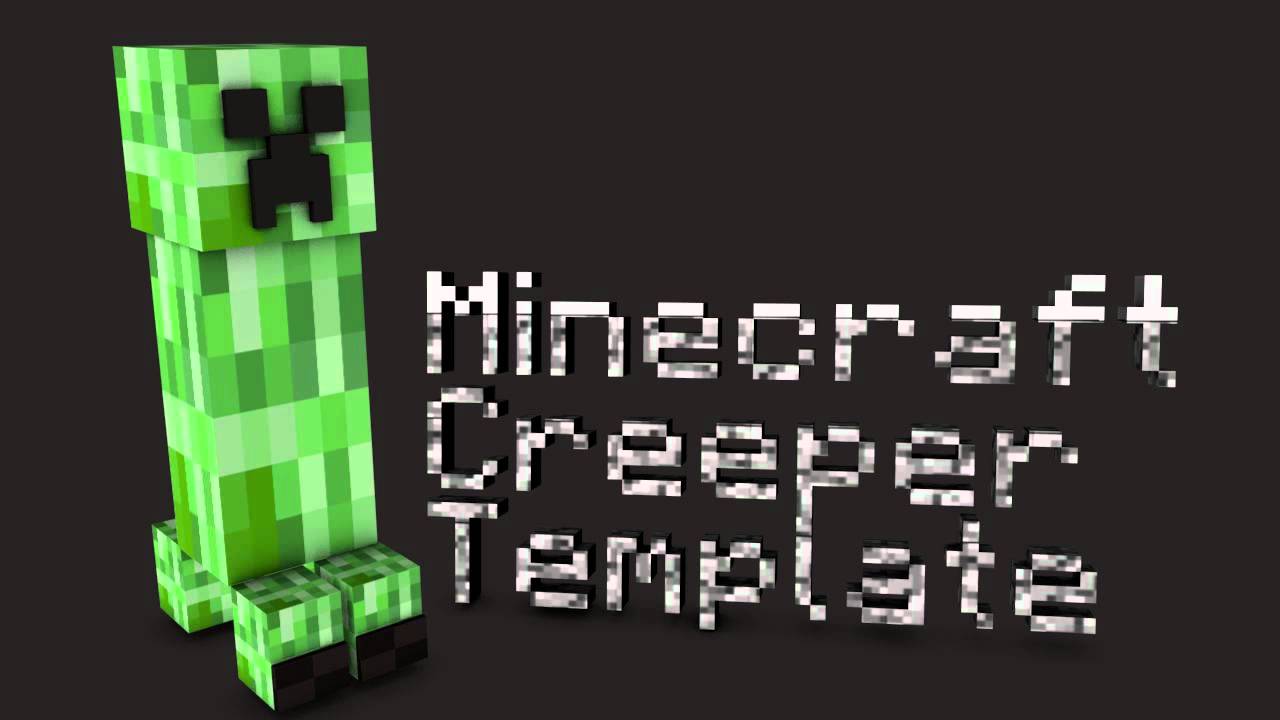 Free Cinema 4d Minecraft Creeper Template Youtube 
