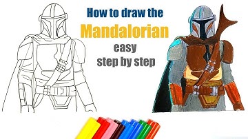 How To Draw The Mandalorian Step By Step