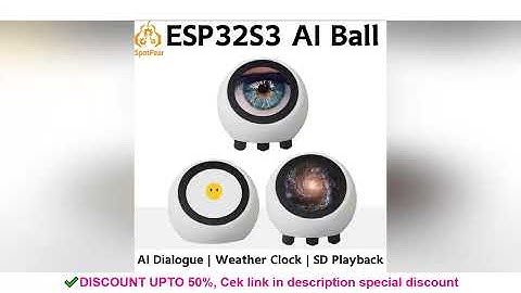 DeepSeek AI Voice Chat Robot ESP32-S3 1.28inch LCD Display N16R8 Electronic EYE Clock Desktop espHom