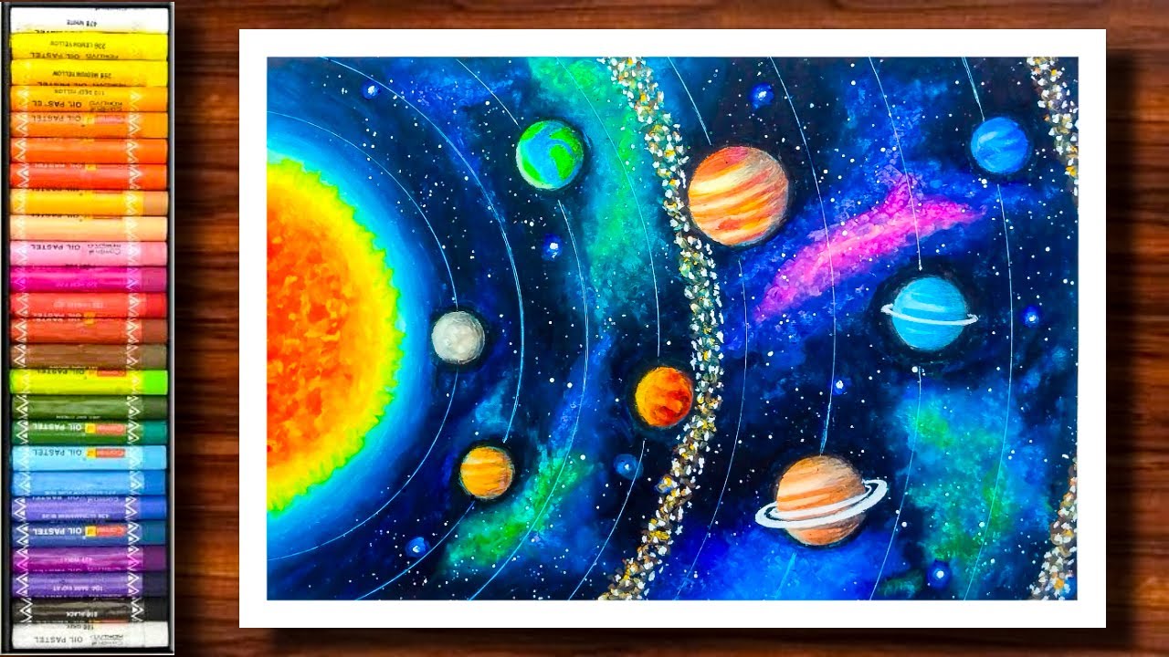 How to create a galaxy drawing with oil pastels – Mont Marte Global