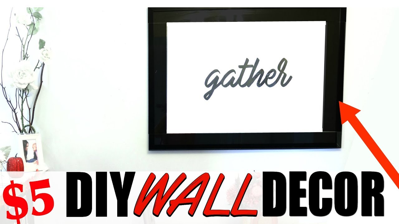 DIY ROOM DECOR UNDER 5 DIY WALL DECOR YOU CAN DO YOURSELF! NO