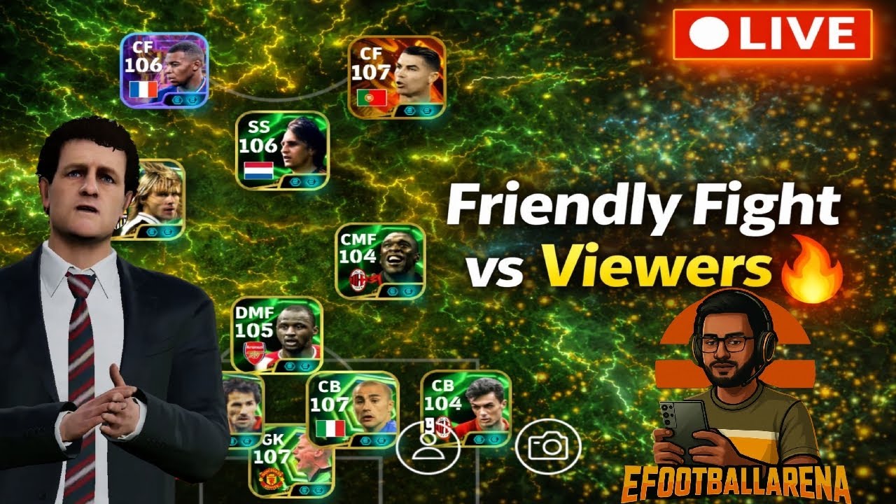 Efootball friendly fight vs Viewers 🔥 Id Review 🤩 New formation 💪