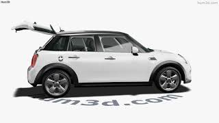 Mini Cooper 5-door with HQ interior 2014 3D model by 3DModels.org