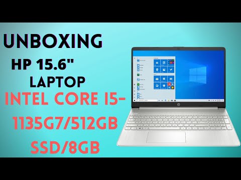 UNBOXING || HP 15.6" Laptop - Natural Silver Intel Core i5-1135G7/512GB SSD/8GB RAM/Windows 10 ||