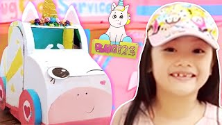 Unicorn Car Wash Gas Station Boxfort Tent | Being a Good Sport