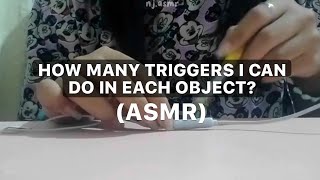 How many triggers I can do in ONE object? 🤔 | ASMR