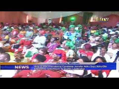 benin city to lagos flight Jennifer Atiku says Atiku/Obi election is tantamount to quality leadership