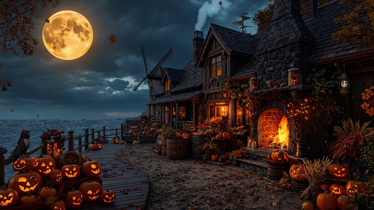 Watch Cozy Halloween Seaside Cottage Ambience 🎃🌕| Crackling Fireplace, Ocean Waves & Autumn Night Sounds on YouTube Watch Cozy Halloween Seaside Cottage Ambience 🎃🌕| Crackling Fireplace, Ocean Waves & Autumn Night Sounds on YouTube