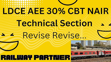 LDCE AEE exam by NAIR on Oct 2024#How to became Electrical Engineer in railway#railwaypartner #LDCE