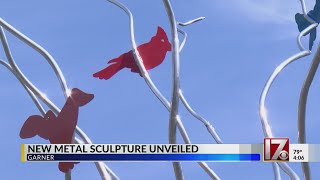First publicly-funded art piece unveiled in Garner