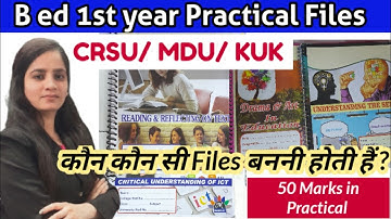 b ed practical files|reading and reflecting on text|critical understanding of ict|crsu practical|