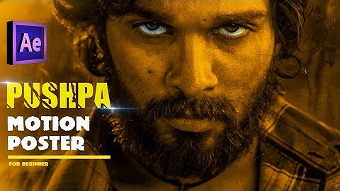 Pushpa Motion Poster | After effect Tutorial | Murphysky