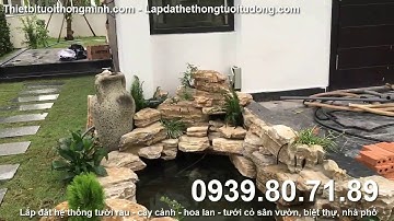 Lắp đặt hệ thống tưới tự động phun mưa bãi cỏ, cây cảnh, cây ăn trái sân vườn biệt thự quận 9 tphcm