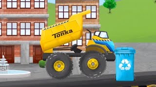 TONKA TRUCKS AROUND TOWN - ALL Dump Truck Jobs - Gameplay Part 1 (iOS Android) screenshot 1