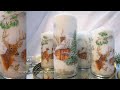 DIY IDEA HOW TO MAKE CHRISTMAS CANDLES DECORATION