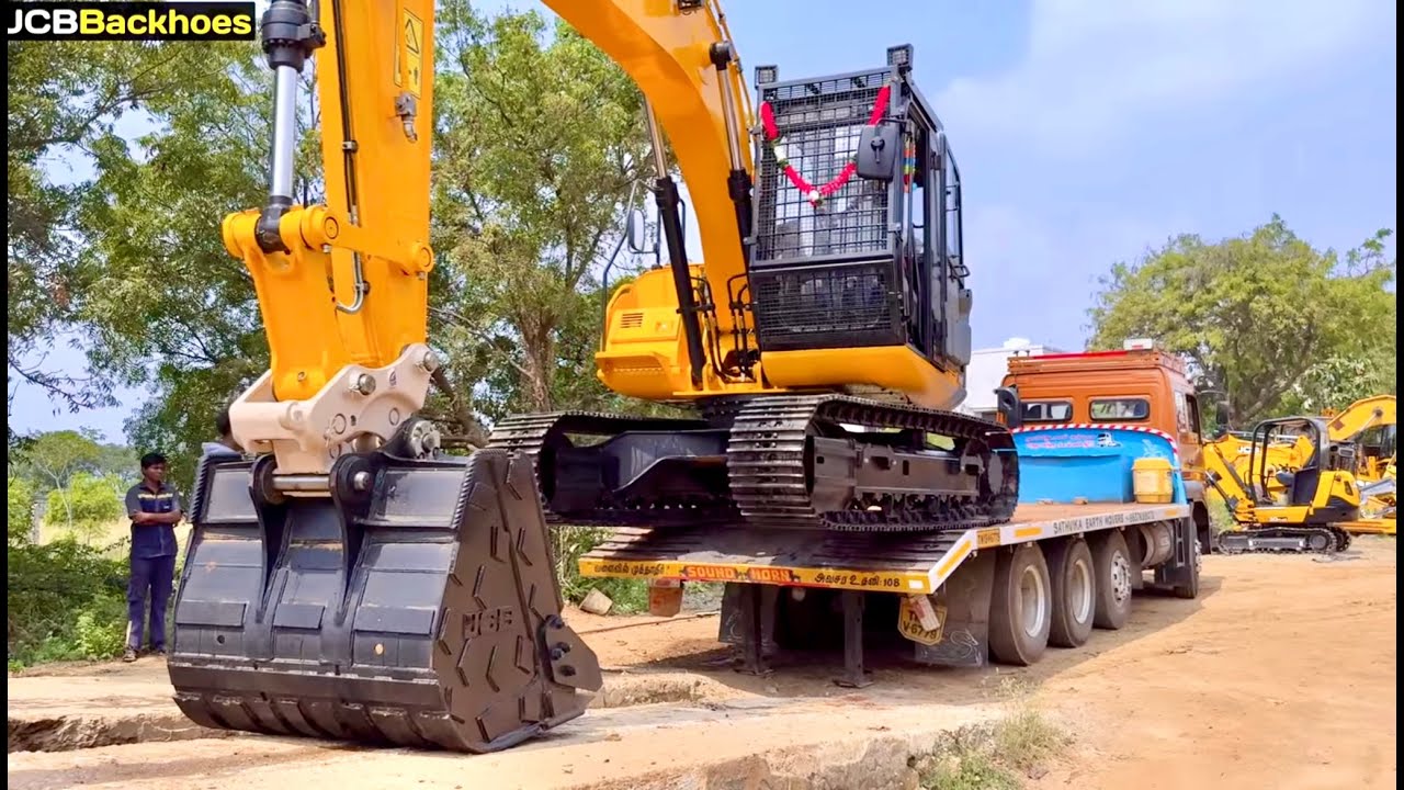 CẬU BÉ LÁI MÁY XÚC TRIỆU VIEW LEO LÊN Ô TÔ TẢI HOA MAI CHỞ ĐẾN CÔNG TRƯỜNG | EXCAVATOR TRUCK