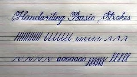 Basic Strokes Practice/ How To Improve Cursive Handwriting in 10 days/ Handwriting Practice For Kids