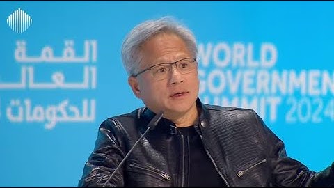 A clip from the Interview with Jensen Huang at the World Governments Summit, 2024
