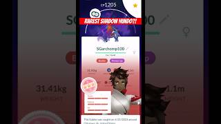 Rarest Shadow Hundo in Pokémon Go!Garchomp! #gaming #pokemon #pokemongo #rare #shiny ft:@iiZarryy