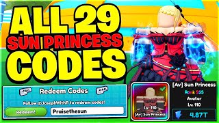 All 29 Roblox Anime Eternal Sun Princess Soul Codes