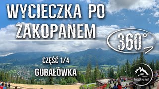 Gubałówka - Wyjazd kolejką - zejście JUŻ PŁATNYM czarnym szlakiem - Zakopane - Film 360° - cz. 1/4