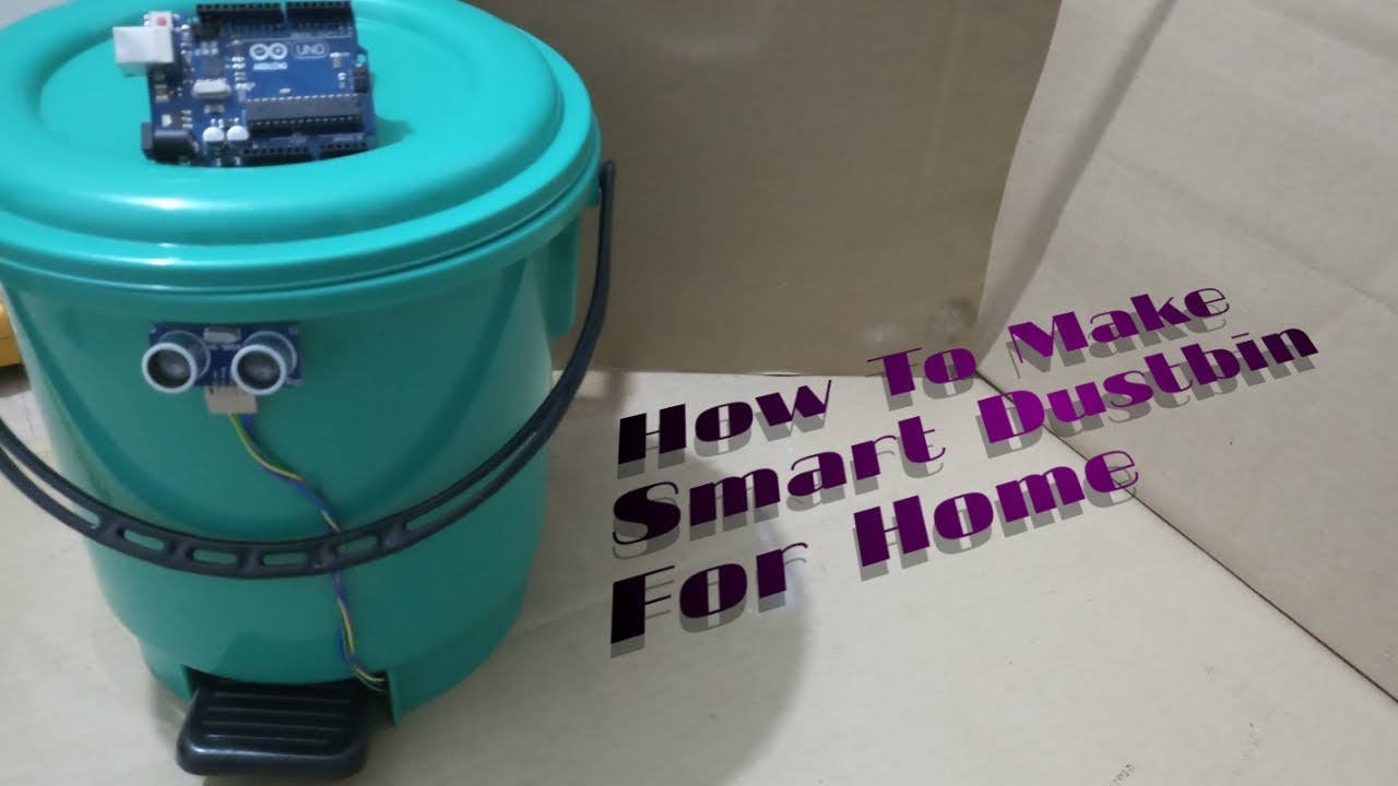 How To Make A Smart Dustbin For Home Using Arduino - YouTube