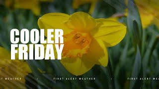 FIRST ALERT: Drying out through tonight, cooler temperatures settle in tomorrow