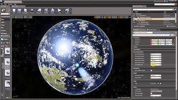 Procedural Planet in Space Blueprint