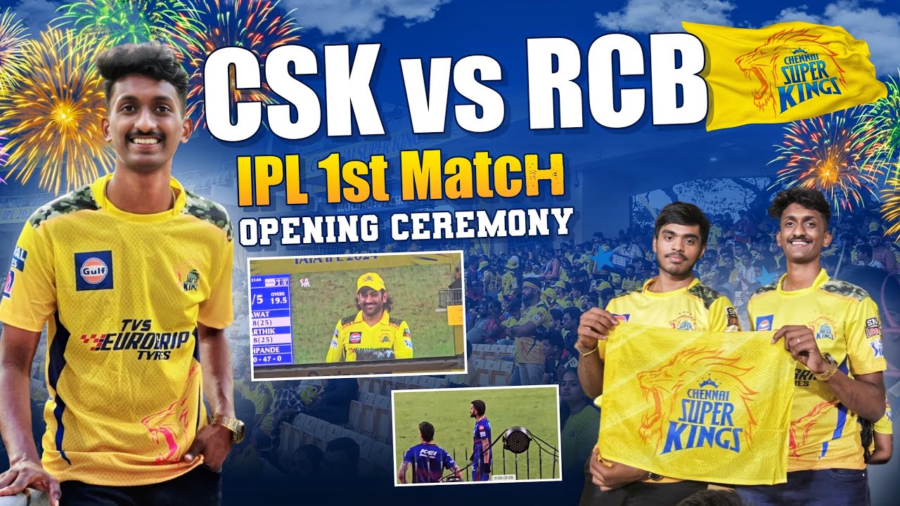 CSK vs RCB Opening Ceremony 💛🏏💥 1st Match || IPL 2024 ||