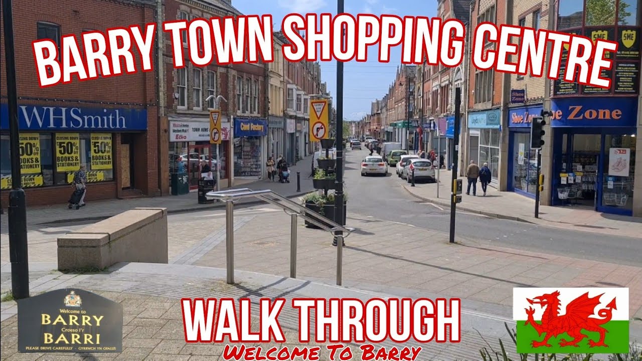 Barry Town Centre Walk Through YouTube